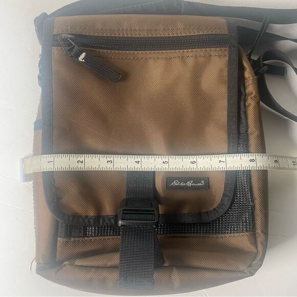 Eddie Bauer Brown Nylon Multi Compartment Crossbody Bag - Picture 12 of 14